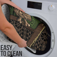 Hawaii Tiki Pirates Bathroom Set Kakau Pattern Polynesian Style