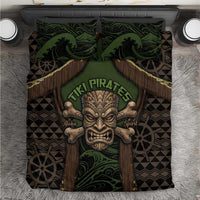 Hawaii Tiki Pirates Bedding Set Kakau Pattern Polynesian Style