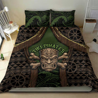 Hawaii Tiki Pirates Bedding Set Kakau Pattern Polynesian Style