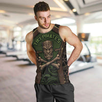 Personalised Hawaii Tiki Pirates Men Tank Top Kakau Pattern Polynesian Style