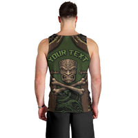 Personalised Hawaii Tiki Pirates Men Tank Top Kakau Pattern Polynesian Style