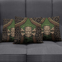 Hawaii Tiki Pirates Pillow Cover Kakau Pattern Polynesian Style