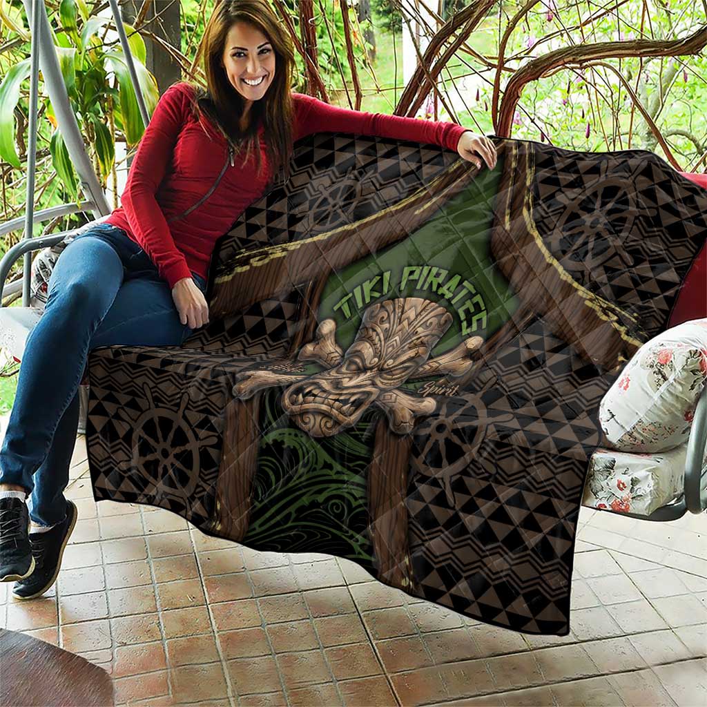 Hawaii Tiki Pirates Quilt Kakau Pattern Polynesian Style