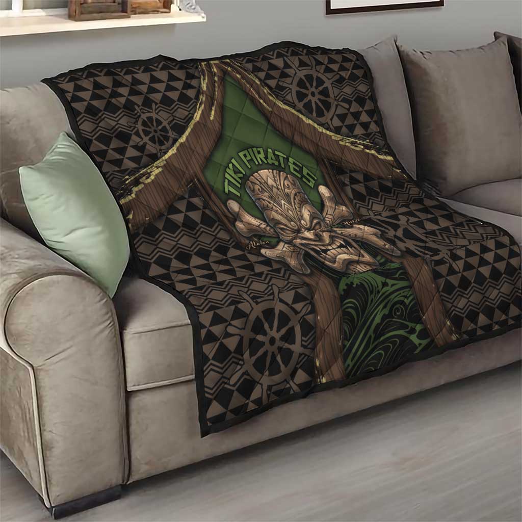 Hawaii Tiki Pirates Quilt Kakau Pattern Polynesian Style