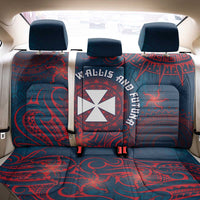 Wallis And Futuna Back Car Seat Cover Hibiscus Polynesian Tribal Pattern