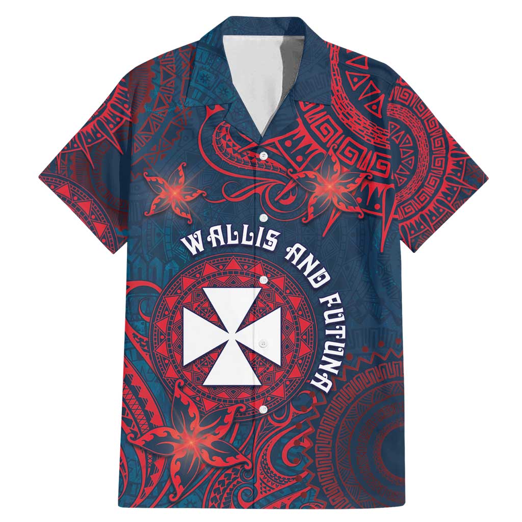 Personalised Wallis And Futuna Family Matching Mermaid Dress and Hawaiian Shirt Hibiscus Polynesian Tribal Pattern