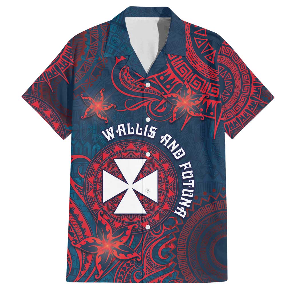 Personalised Wallis And Futuna Family Matching Tank Maxi Dress and Hawaiian Shirt Hibiscus Polynesian Tribal Pattern