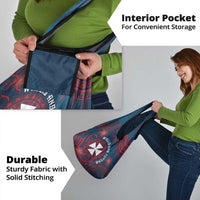 Wallis And Futuna Grocery Bag Hibiscus Polynesian Tribal Pattern