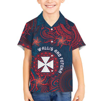 Personalised Wallis And Futuna Hawaiian Shirt Hibiscus Polynesian Tribal Pattern