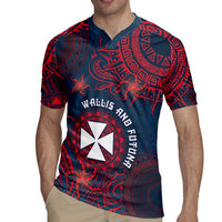 Personalised Wallis And Futuna Rugby Jersey Hibiscus Polynesian Tribal Pattern