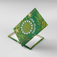 Cook Islands Canvas Wall Art Hibiscus Polynesian Tribal Pattern