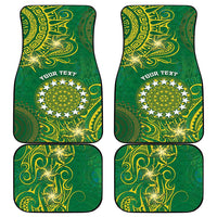Cook Islands Car Mats Hibiscus Polynesian Tribal Pattern