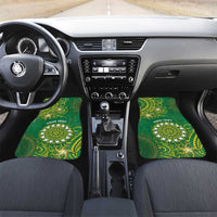Cook Islands Car Mats Hibiscus Polynesian Tribal Pattern