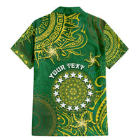 Personalised Cook Islands Family Matching Mermaid Dress and Hawaiian Shirt Hibiscus Polynesian Tribal Pattern