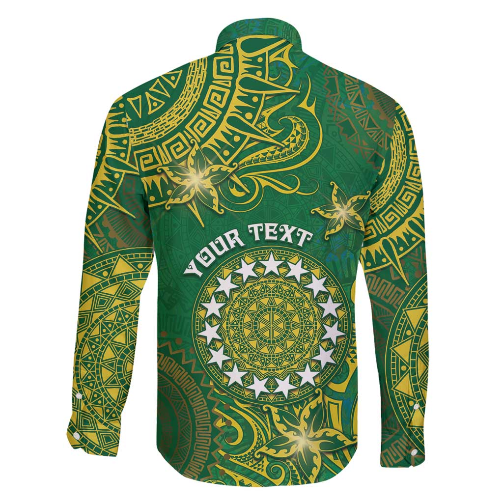 Personalised Cook Islands Family Matching Puletasi and Hawaiian Shirt Hibiscus Polynesian Tribal Pattern