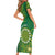 Personalised Cook Islands Family Matching Short Sleeve Bodycon Dress and Hawaiian Shirt Hibiscus Polynesian Tribal Pattern