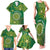 Personalised Cook Islands Family Matching Tank Maxi Dress and Hawaiian Shirt Hibiscus Polynesian Tribal Pattern