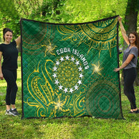 Cook Islands Quilt Hibiscus Polynesian Tribal Pattern