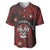 Personalised Easter Island Baseball Jersey Hibiscus Polynesian Tribal Pattern