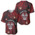 Personalised Easter Island Baseball Jersey Hibiscus Polynesian Tribal Pattern