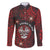Personalised Easter Island Family Matching Long Sleeve Bodycon Dress and Hawaiian Shirt Hibiscus Polynesian Tribal Pattern