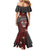 Personalised Easter Island Family Matching Mermaid Dress and Hawaiian Shirt Hibiscus Polynesian Tribal Pattern