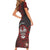 Personalised Easter Island Family Matching Short Sleeve Bodycon Dress and Hawaiian Shirt Hibiscus Polynesian Tribal Pattern