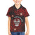Personalised Easter Island Family Matching Short Sleeve Bodycon Dress and Hawaiian Shirt Hibiscus Polynesian Tribal Pattern