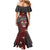 Personalised Easter Island Mermaid Dress Hibiscus Polynesian Tribal Pattern