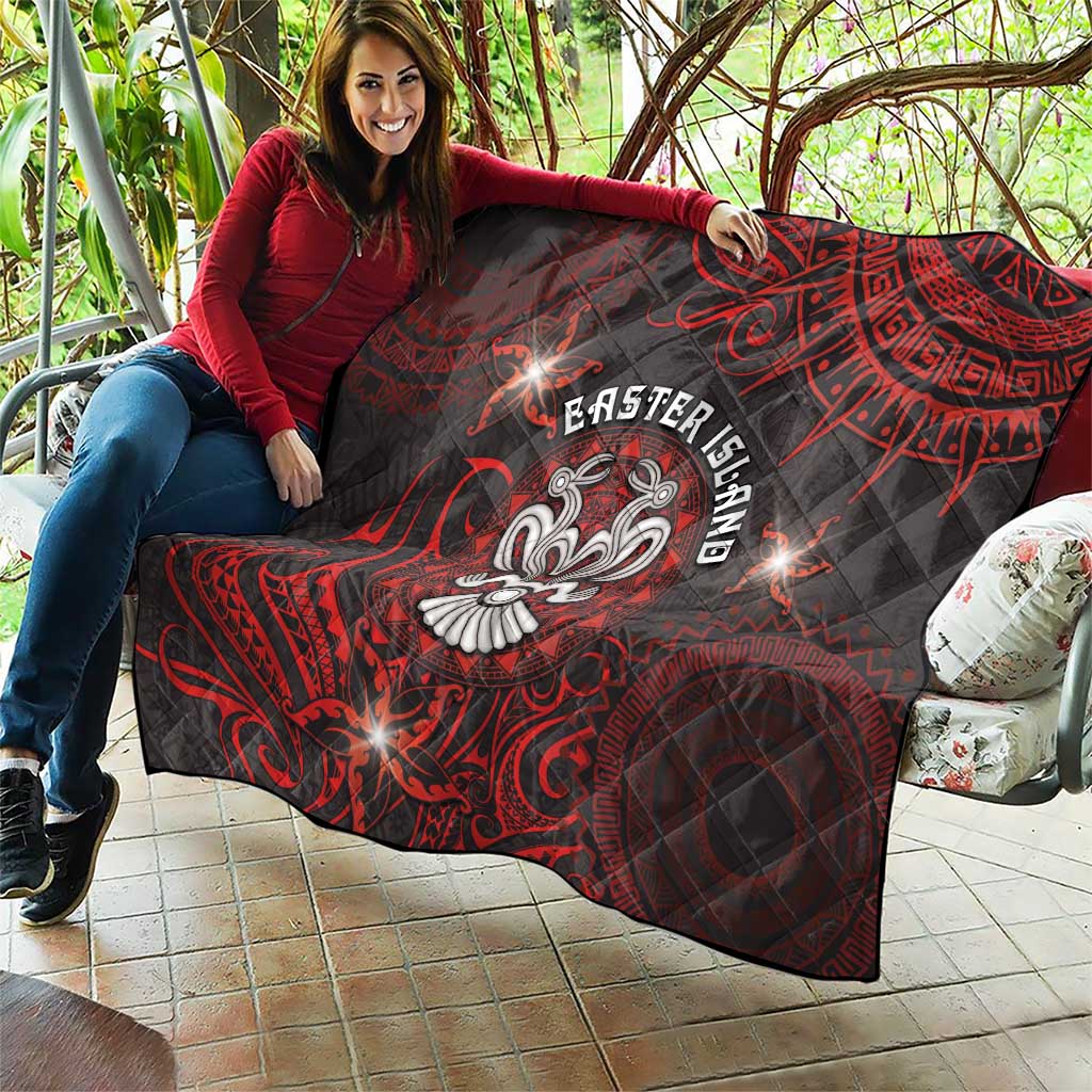 Easter Island Quilt Hibiscus Polynesian Tribal Pattern
