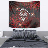 Easter Island Tapestry Hibiscus Polynesian Tribal Pattern