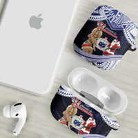 Samoa Christmas AirPods Case Samoan Siva Dance With Santa - Polynesian Pride