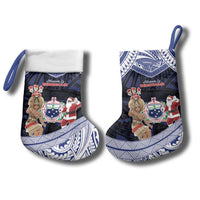 Samoa Christmas Stocking Samoan Siva Dance With Santa - Polynesian Pride