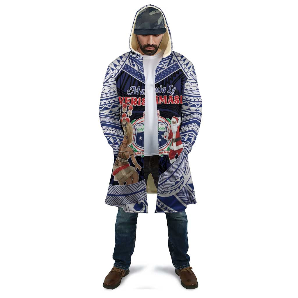 Samoa Christmas Cloak Samoan Siva Dance With Santa - Polynesian Pride