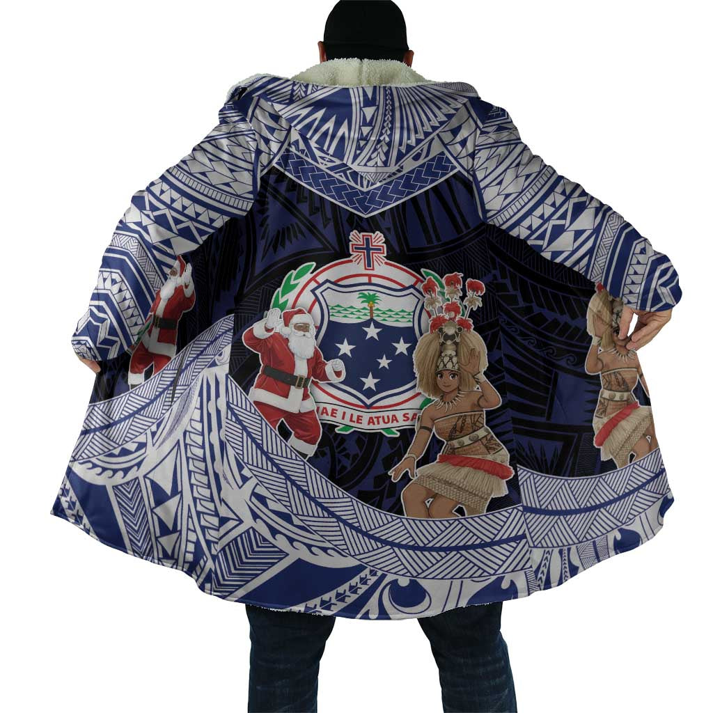Samoa Christmas Cloak Samoan Siva Dance With Santa - Polynesian Pride