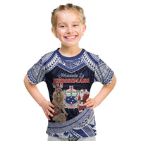 Samoa Christmas Kid T Shirt Samoan Siva Dance With Santa - Polynesian Pride