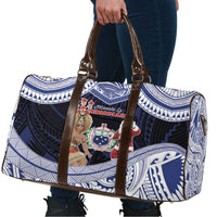 Samoa Christmas Travel Bag Samoan Siva Dance With Santa - Polynesian Pride