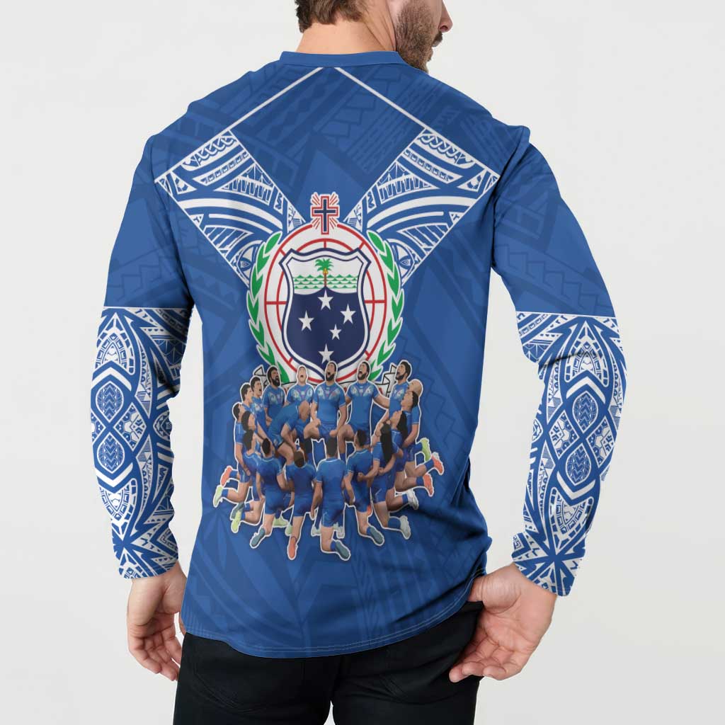 Toa Samoa Button Sweatshirt Samoan Warrior Spirit Rugby - Polynesian Pride