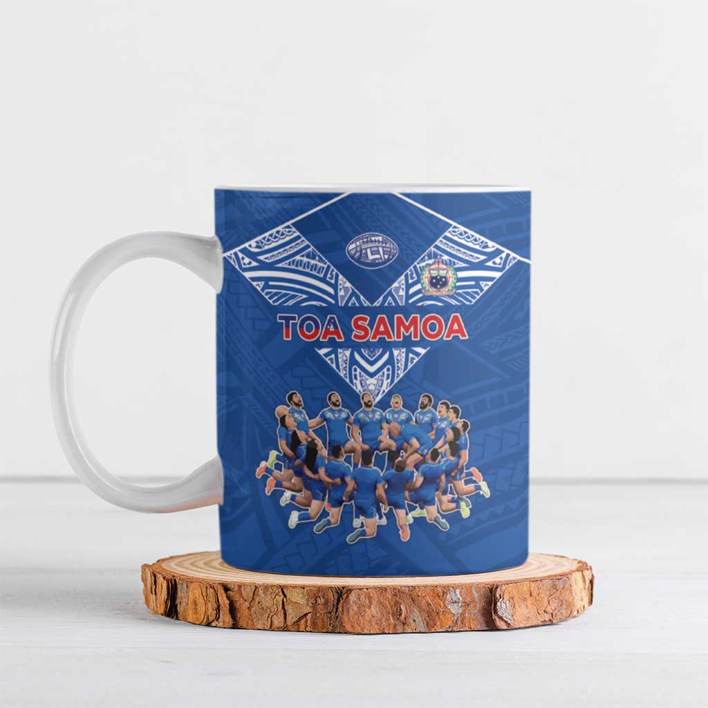 Toa Samoa Ceramic Mug Samoan Warrior Spirit Rugby - Polynesian Pride