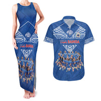 Toa Samoa Couples Matching Tank Maxi Dress and Hawaiian Shirt Samoan Warrior Spirit Rugby - Polynesian Pride