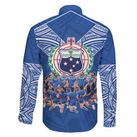 Toa Samoa Family Matching Long Sleeve Bodycon Dress and Hawaiian Shirt Samoan Warrior Spirit Rugby - Polynesian Pride