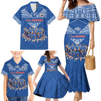 Toa Samoa Family Matching Mermaid Dress and Hawaiian Shirt Samoan Warrior Spirit Rugby - Polynesian Pride
