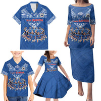 Toa Samoa Family Matching Puletasi and Hawaiian Shirt Samoan Warrior Spirit Rugby - Polynesian Pride