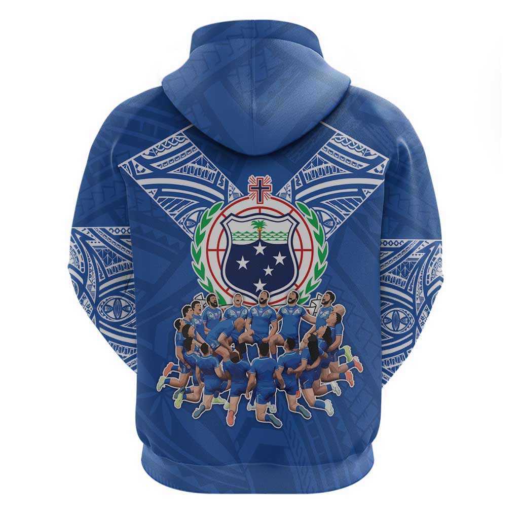 Toa Samoa Hoodie Samoan Warrior Spirit Rugby - Polynesian Pride