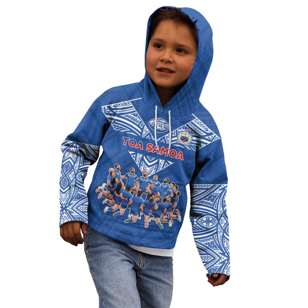 Toa Samoa Kid Hoodie Samoan Warrior Spirit Rugby - Polynesian Pride