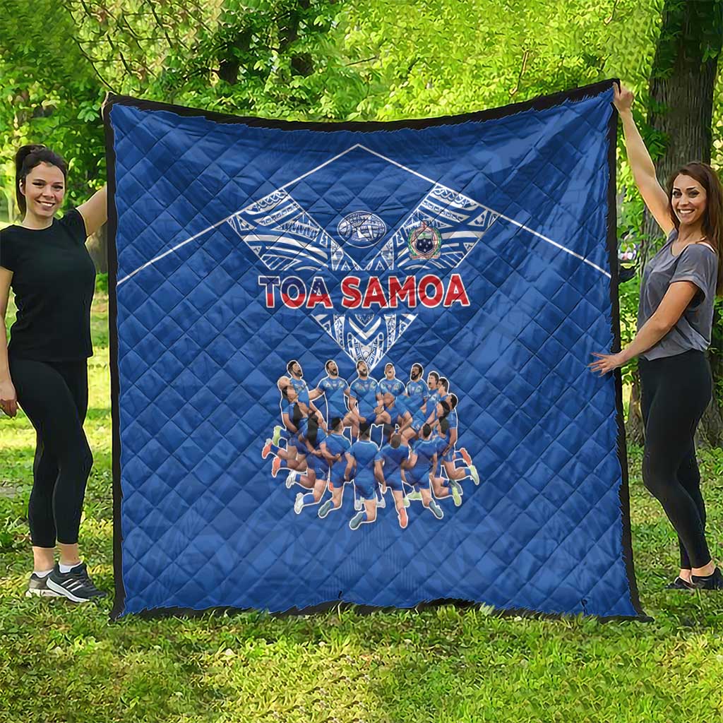 Toa Samoa Quilt Samoan Warrior Spirit Rugby - Polynesian Pride