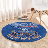 Toa Samoa Round Carpet Samoan Warrior Spirit Rugby - Polynesian Pride