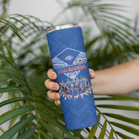 Toa Samoa Skinny Tumbler Samoan Warrior Spirit Rugby - Polynesian Pride