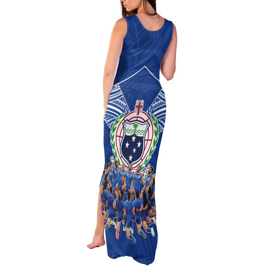 Toa Samoa Tank Maxi Dress Samoan Warrior Spirit Rugby - Polynesian Pride