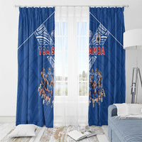 Toa Samoa Window Curtain Samoan Warrior Spirit Rugby - Polynesian Pride